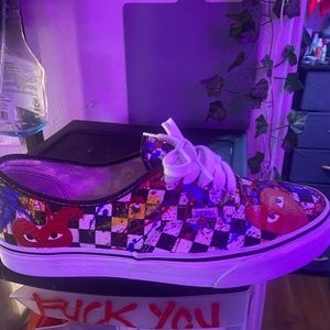 Custom one of one comme de garçons vans
